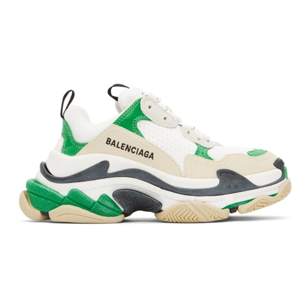 Triple S Green Black and White